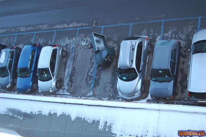 неудачная парковка автомобиля авто прикол
