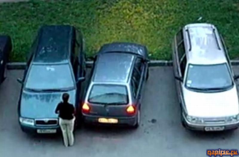 неудачная парковка автомобиля авто прикол
