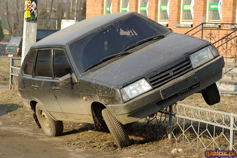 неудачная парковка автомобиля авто прикол