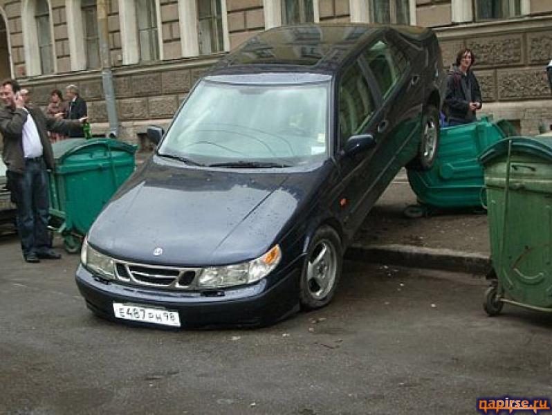 неудачная парковка автомобиля авто прикол