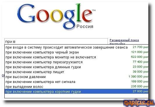 Список самых тупых запросов в интернете