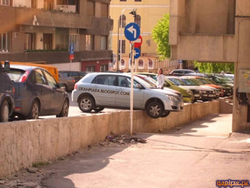 неудачная парковка автомобиля авто прикол