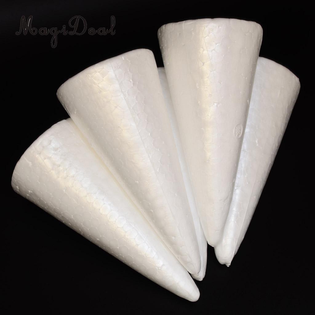 20x Blank DIY Christmas Tree Cone Shape Polystyrene Styrofoam Foam for Modeling Craft DIY Painting Drawing 70/100/150mm