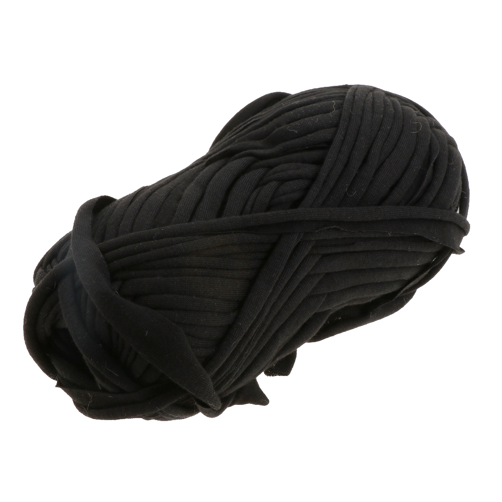 100g Elastic Knitting Soft Polyester Fabric Yarn DIY Knitting for Hat Bags Toy Carpet Handmaking Floor Mats Blanket Weaving