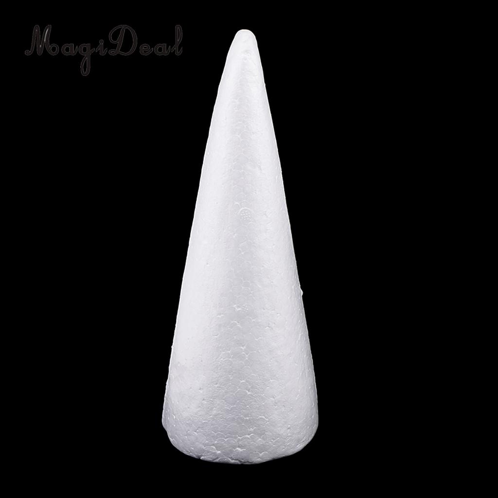 MagiDeal 3Pcs Cone Shaped Styrofoam Foam Ornaments For Handmade DIY Modelling Crafts For Kids Kindergarten DIY Hand Crafts