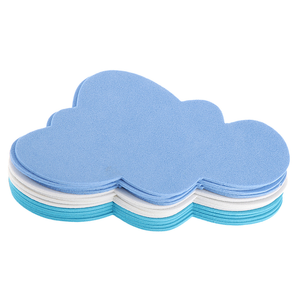 Pack of 12 Mixed Foam Clouds Shapes for Kids Children Crafting DIY Decoration