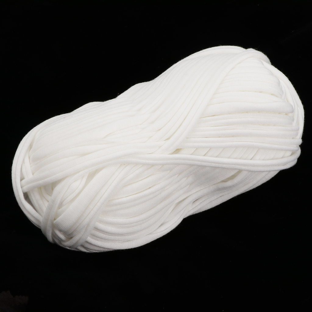 1 Skein 100g Elastic Knitting Soft Polyester Fabric Yarn DIY Knitting for Hat Bags Toy Carpet Handmaking