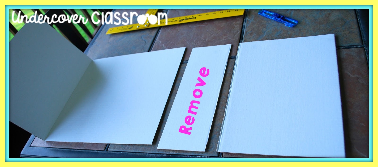 Save money by making privacy folders out of display boards from the dollar store. This step by step tutorial will show you how.