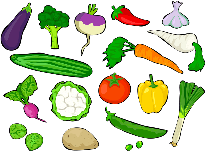 шаблоны овощей