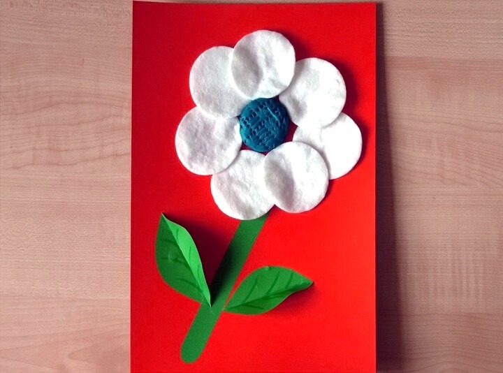 открытка с цветком