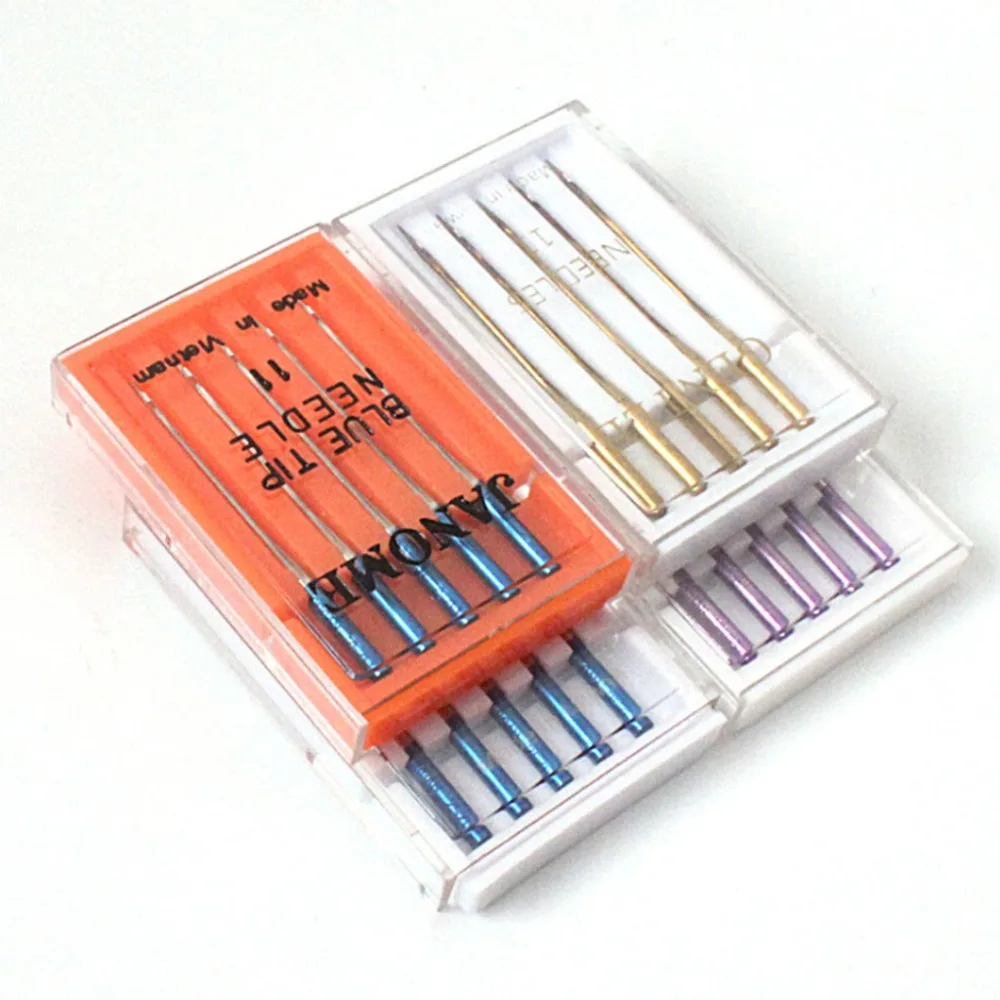 Set Of 5 Sewing Machine Needles, Elastic Fabric To Prevent Jumper 11th Needle #4d14 (1)