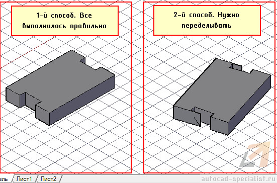 Результат моделирования в Автокаде