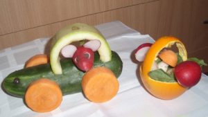 veg32 300x169 - Поделки из овощей и фруктов