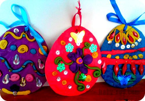 crafts from clay for Easter