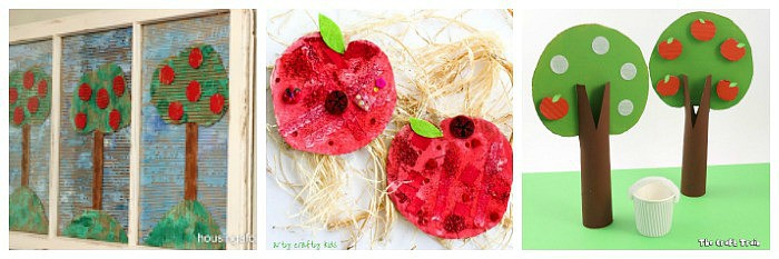 construction paper apple crafts for kids