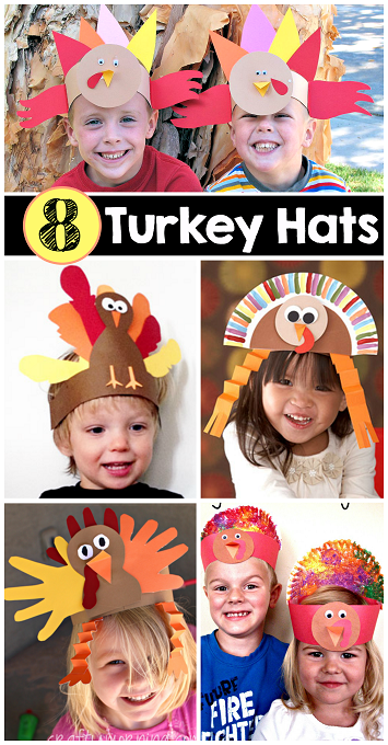 8-easy-turkey-hat-thanksgiving-crafts-for-kids