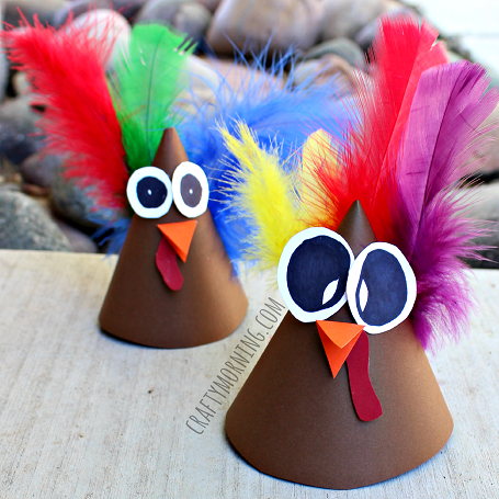 turkey-cone-thanksgiving-craft-for-kids-