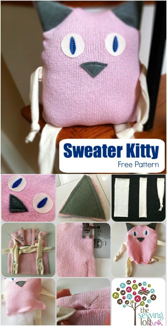 Sweater Cat - 50 Amazingly Creative Upcycling Projects For Old Sweaters