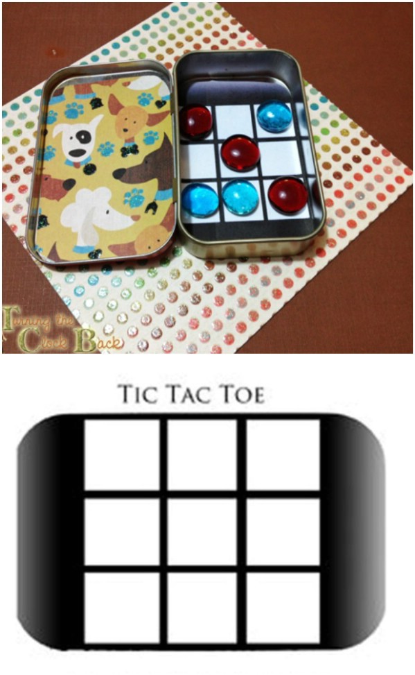 DIY Tic-Tac-Toe Travel Game