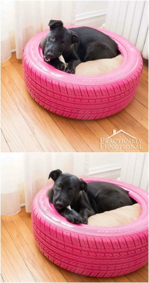 DIY Recycled Tire Bed