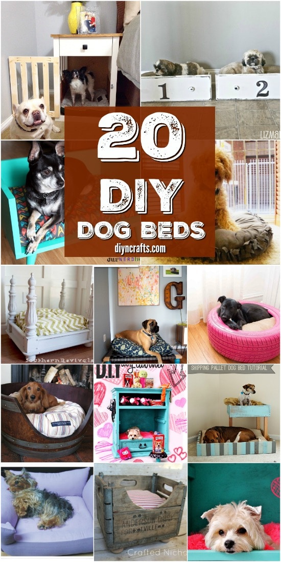 20 Easy DIY Dog Beds and Crates That Let You Pamper Your Pup {With tutorial links}