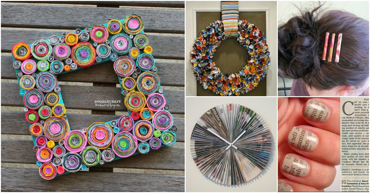 30 Crafty Ways To Repurpose Old Magazines And Turn That Trash Into Treasure