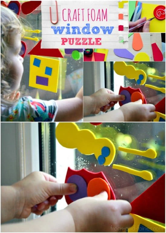DIY Craft Foam Window Puzzle