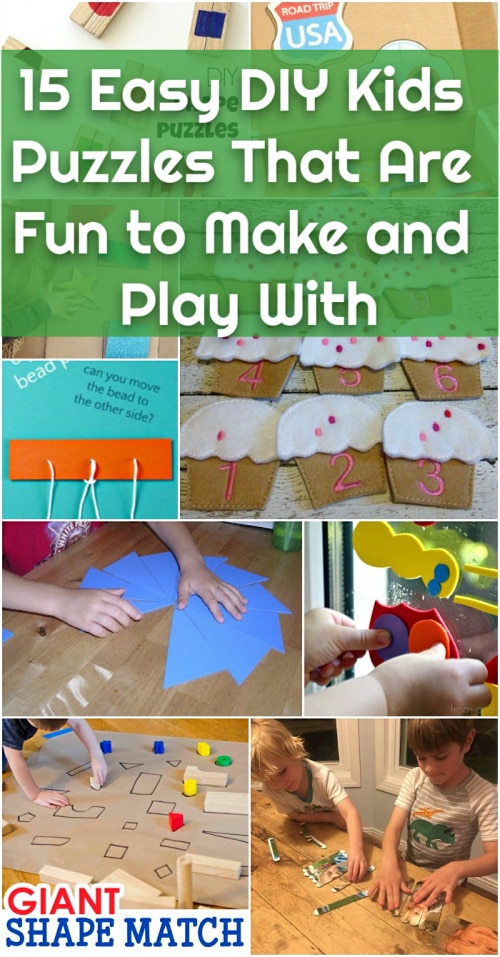 15 Easy DIY Kids Puzzles That Are As Fun To Make As They Are To Play With
