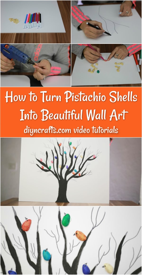 How to Turn Pistachio Shells Into Beautiful Wall Art