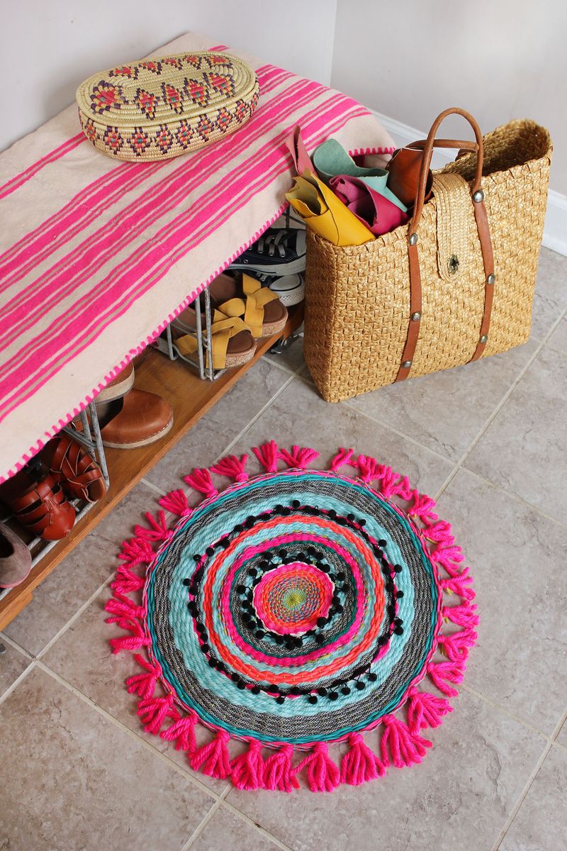 15 woven circle mat