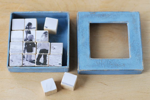 Photo cubes puzzle