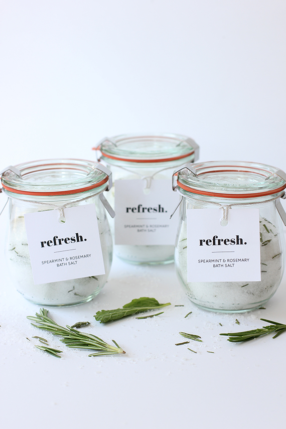 Refresh diy bath salts gift