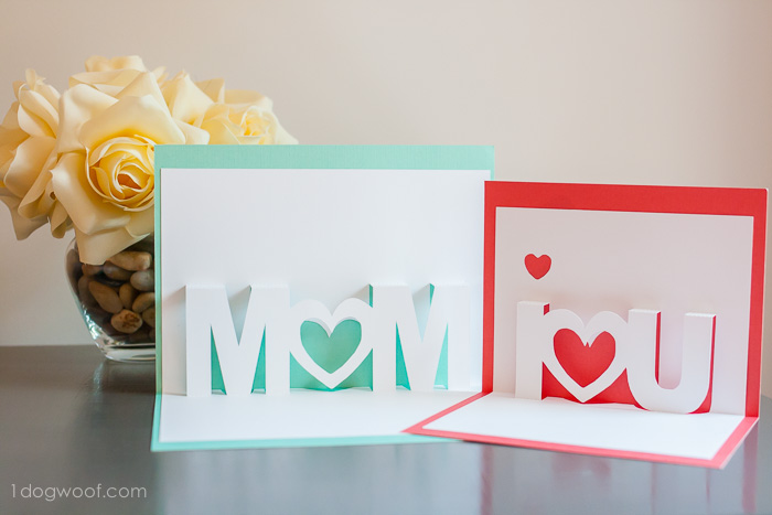 Silhouette pop up letters