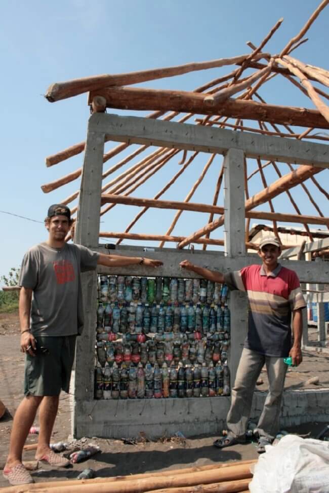 plastic bottle school