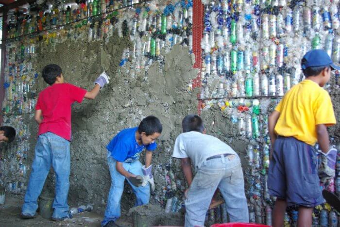 plastic bottle construction