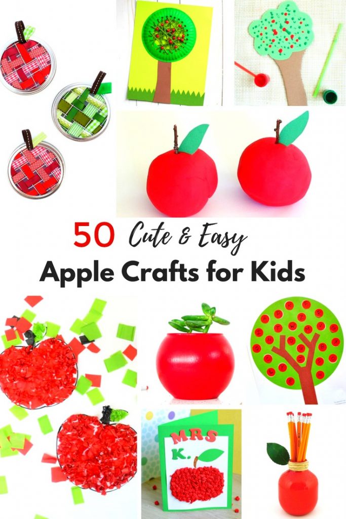 Over 50 Awesome Apple Crafts for Preschoolers and kids of all ages, you