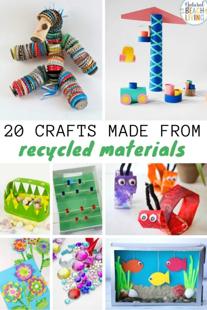 24 Crafts Made From Recycled Materials, With the fun recycled projects here, you