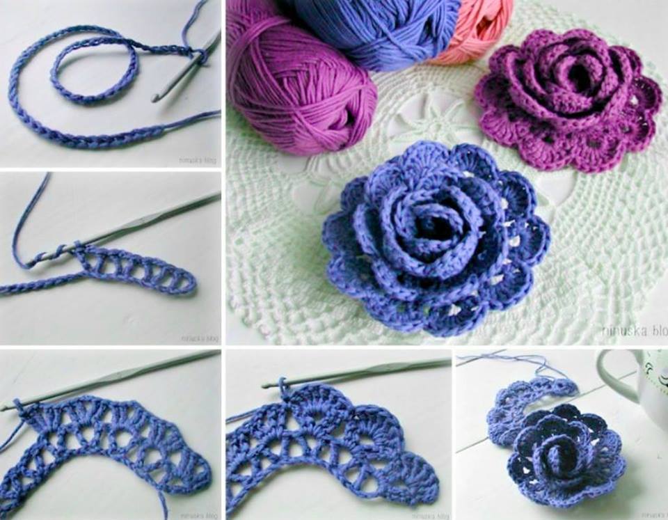 gorgeous 3D LACE Flowers-wonderfuldiy