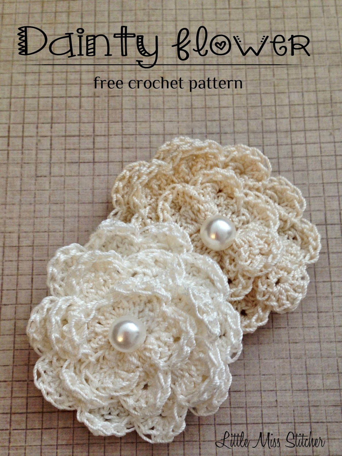 Dainty Crochet Flower Free Pattern 2