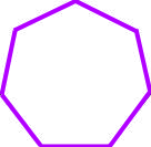 A drawing of a heptagon