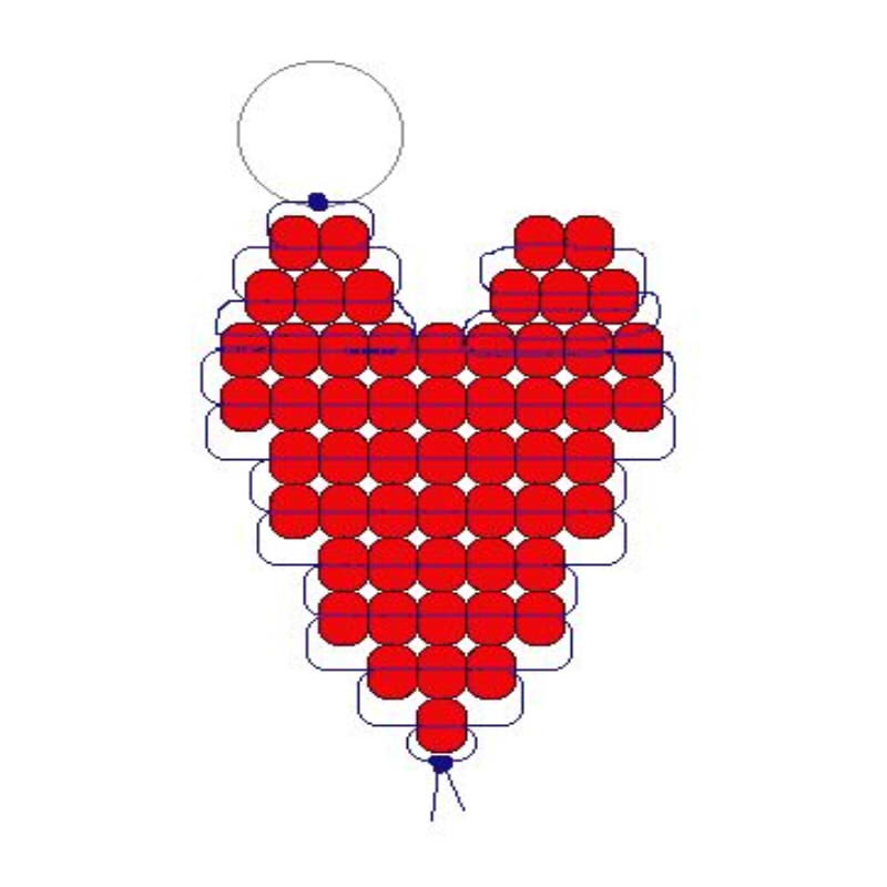 Схема плетения сердца