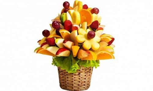 композиции из цветов фруктов овощей 