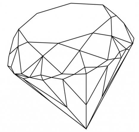 как нарисовать алмаз карандашом поэтапно
