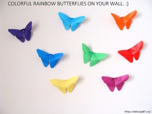 Как сделать бумажных бабочек