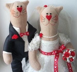 Свадебная пара котиков