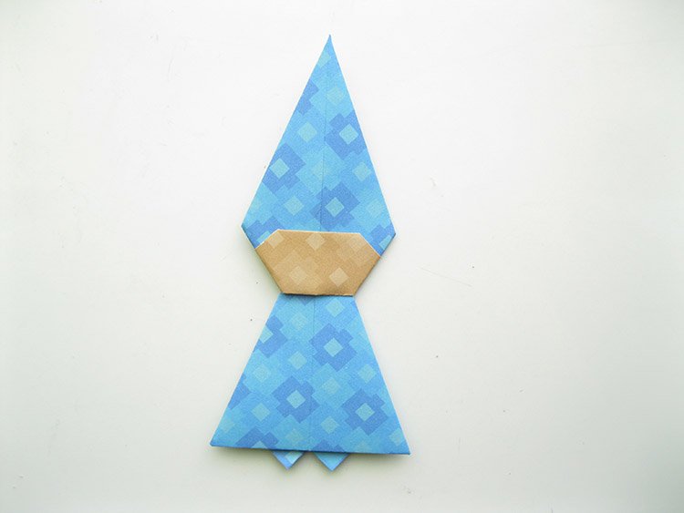 Человечек в технике оригами: Шаг 14