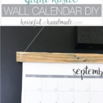 This is a great idea for my command center! Make a DIY giant rustic wall calendar with these free printable calendar pages. Learn the trick for how to print them on a budget for the perfect way to stay organized this school year. 