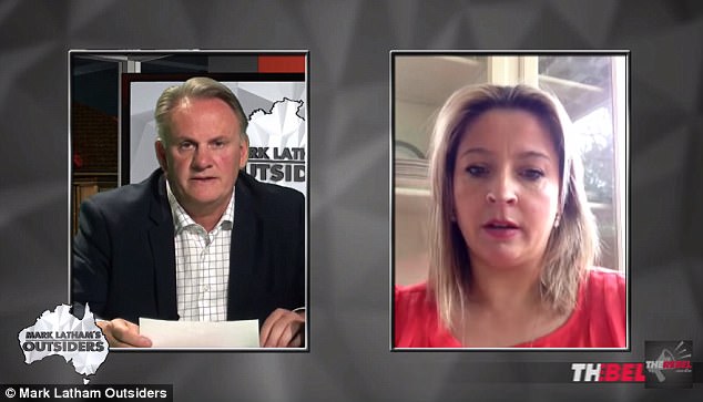 Marijke Rancie (right) told media commentator Mark Latham her son was upset at the lesson