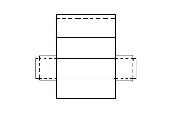 Развертка спичечного коробка в натуральную величину схема