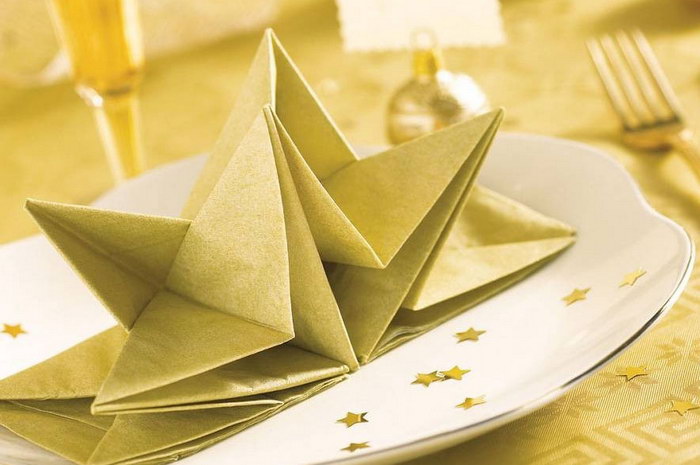 оригами из салфеток